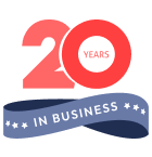img badge 20 years in business
